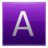 Letter A violet Icon